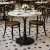 Round Marble Top Cast Iron Bistro Table with Decorative Central Column Manufacturers, Suppliers in Delhi