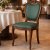 Oval Back Carved Dining Chair with Green Upholstered Seat Manufacturers, Suppliers in Delhi