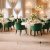 Green Velvet Banquet Chairs with Slim Gold Metal Legs Manufacturers, Suppliers in Delhi