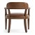 Classic Brown Leather Armchair with Wood Legs and Studded Manufacturers, Suppliers in Delhi