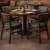 Classic Wooden Restaurant Armchair with Green Upholstered Seat and Back Manufacturers, Suppliers in Delhi