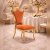 Royal High Back PVD Banquet Chair with Orange Velvet Upholstery Manufacturers, Suppliers in Delhi