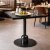 Square Black Top Mild Steel Pedestal Table for Restaurant Manufacturers, Suppliers in Delhi