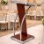 Designer Wooden Lectern Podium with Curved Metal Support Frame Manufacturers, Suppliers in Delhi