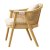 Contemporary Rattan Cane Chair with Ergonomic Wrap Around Backrest Manufacturers, Suppliers in Delhi