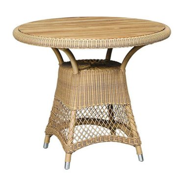 Round Light Brown Wicker Table with Curved Pedestal Base Manufacturers, Suppliers in Delhi