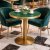 Round PVD Gold Dining Table with Green Top and Pedestal Base Manufacturers, Suppliers in Delhi