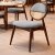 Cane Back Dining Chair with Blue Cushioned Seat and Solid Wood Frame Manufacturers, Suppliers in Delhi