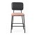 Contemporary Black Metal Bar Stools with Soft Upholstered Seats Manufacturers, Suppliers in Delhi