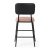 Contemporary Black Metal Bar Stools with Soft Upholstered Seats Manufacturers, Suppliers in Delhi