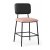 Contemporary Black Metal Bar Stools with Soft Upholstered Seats Manufacturers, Suppliers in Delhi