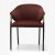 Designer Burgundy Upholstered Dining Chair with Slim Black Legs Manufacturers, Suppliers in Delhi