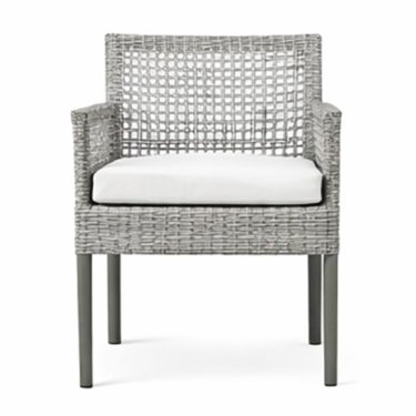 Grey Wicker Lounge Armchair with Soft Seat Cushion Manufacturers, Suppliers in Delhi
