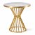 Round Marble Top PVD Gold Table with Hourglass Wire Base Manufacturers, Suppliers in Delhi