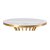 Round Marble Top PVD Gold Table with Hourglass Wire Base Manufacturers, Suppliers in Delhi