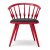 Designer Red Spindle Back Chair with Black Seat Pad Manufacturers, Suppliers in Delhi