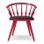 Designer Red Spindle Back Chair with Black Seat Pad Manufacturers, Suppliers in Delhi