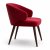 Luxury Red Velvet Dining Armchair with Curved Back Design Manufacturers, Suppliers in Delhi