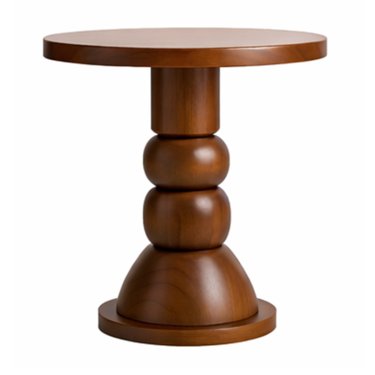 Classic Turned Pedestal Round Coffee Table with Thick Wooden Top Manufacturers, Suppliers in Delhi