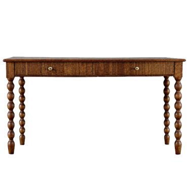 Classic Solid Wood Study Table with Turned Legs and Drawer Storage Manufacturers, Suppliers in Delhi