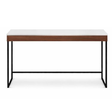 Contemporary Study Table with Wooden Top and Metal Frame Base Manufacturers, Suppliers in Delhi