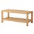 Minimal Solid Wood Luggage Rack with Slatted Lower Shoe Shelf Manufacturers, Suppliers in Delhi