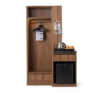 Wooden Bar Cabinet with Glass Rack and Beverage Storage Section Manufacturers, Suppliers in Delhi