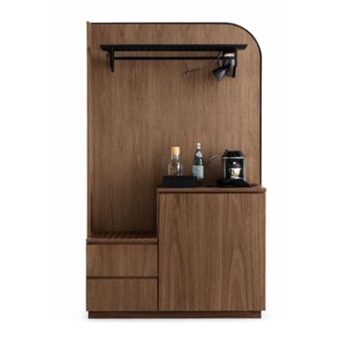 Sleek Wooden Bar Cabinet with Coat Hook and Storage for Essentials Manufacturers, Suppliers in Delhi
