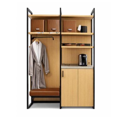 Industrial Style Wardrobe with Metal Frame and Shelves Storage Manufacturers, Suppliers in Delhi