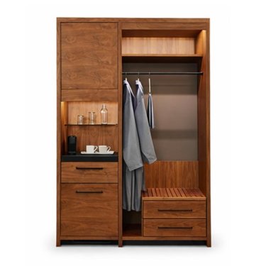 Premium Wooden Wardrobe with LED Lighting Shelves and Drawers Closet Manufacturers, Suppliers in Delhi