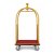 Gold Arched Bellman Luggage Cart with Red Carpet Platform Manufacturers, Suppliers in Delhi