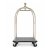 Chrome Bellhop Luggage Trolley with Black Base Platform Manufacturers, Suppliers in Delhi