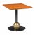 Square Wooden Top Mild Steel Table with Gold Bottom Base Manufacturers, Suppliers in Delhi