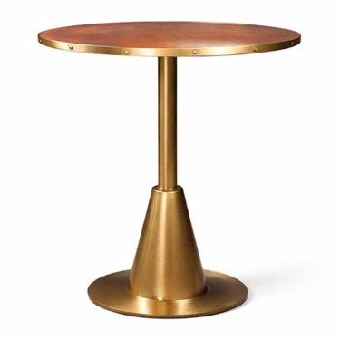 Brushed Gold Hospitality Bar Table with Solid Round Top Manufacturers, Suppliers in Delhi