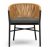 Modern Dual-Color Rope Dining Chair with Sturdy Black Frame Manufacturers, Suppliers in Delhi