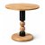 Round Wooden Table with Dual Tone Turned Base for Bistro Seating Manufacturers, Suppliers in Delhi