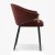 Designer Burgundy Upholstered Dining Chair with Slim Black Legs Manufacturers, Suppliers in Delhi