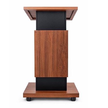 Contemporary Mobile Podium with Wood Finish and Lockable Wheels Manufacturers, Suppliers in Delhi