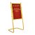 Gold Metal Floor Standing Welcome Sign Board Stand for Events Manufacturers, Suppliers in Delhi