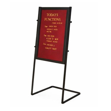 Black Metal Standing Information Sign Board for Hotel Functions Manufacturers, Suppliers in Delhi