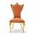 Royal High Back PVD Banquet Chair with Orange Velvet Upholstery Manufacturers, Suppliers in Delhi