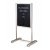 White Metal Mobile Welcome Sign Stand with Wheels Manufacturers, Suppliers in Delhi