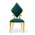 Diamond Back Green Velvet PVD Banquet Chair with Gold Frame Manufacturers, Suppliers in Delhi