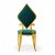 Diamond Back Green Velvet PVD Banquet Chair with Gold Frame Manufacturers, Suppliers in Delhi