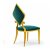 Diamond Back Green Velvet PVD Banquet Chair with Gold Frame Manufacturers, Suppliers in Delhi