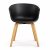 Modern Curved Back Plastic Armchair with Beech Wood Base Manufacturers, Suppliers in Delhi