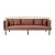 Luxury Rust Velvet Linear Sofa with Slim Tapered Brass Legs Manufacturers, Suppliers in Delhi