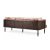 Luxury Rust Velvet Linear Sofa with Slim Tapered Brass Legs Manufacturers, Suppliers in Delhi