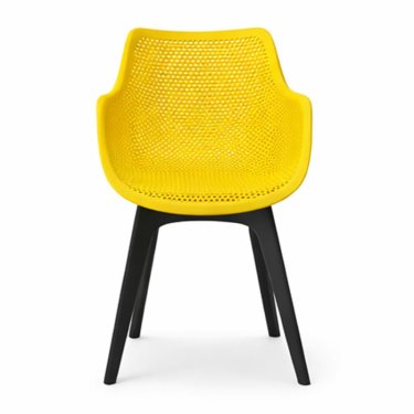 Modern Designer Side Chair in Textured Yellow Finish Manufacturers, Suppliers in Delhi