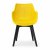 Modern Designer Side Chair in Textured Yellow Finish Manufacturers, Suppliers in Delhi